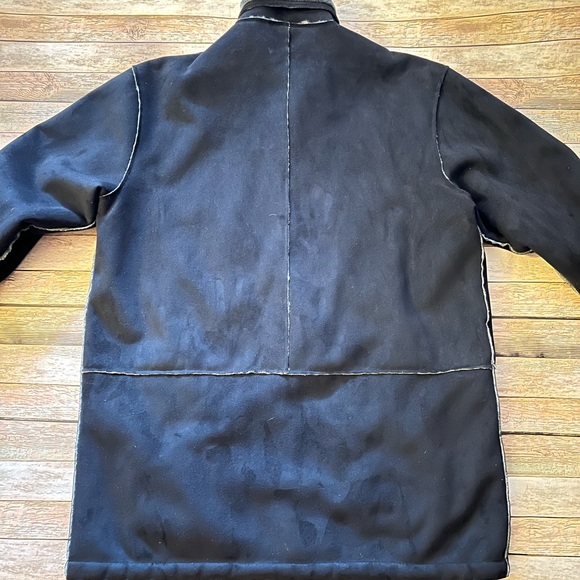 London Fog Suede  Faux Sherling Sz L - Picture 5 of 5